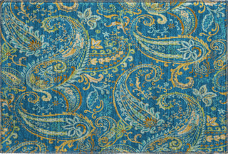 Piper Looms Mayfield Paisley AMF533 Navy Machine Washable Area Rug Scatter Main Image