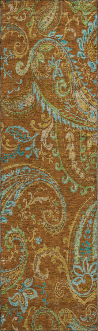 Piper Looms Mayfield Paisley AMF533 Paprika Machine Washable Area Rug Runner Main Image