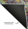 Piper Looms Mayfield Paisley AMF533 Purple Machine Washable Area Rug Backing Image