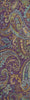 Piper Looms Mayfield Paisley AMF533 Purple Machine Washable Area Rug Runner Main Image