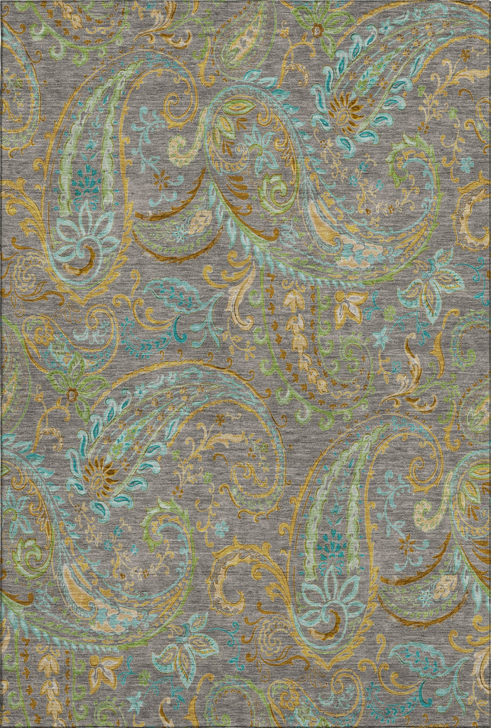 Piper Looms Mayfield Paisley AMF533 Taupe Machine Washable Area Rug main image
