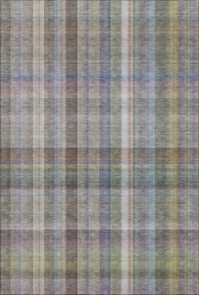 Piper Looms Mayfield Plaid AMF534 Pewter Machine Washable Area Rug main image