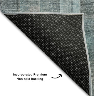 Piper Looms Mayfield Plaid AMF534 Teal Machine Washable Area Rug Backing Image