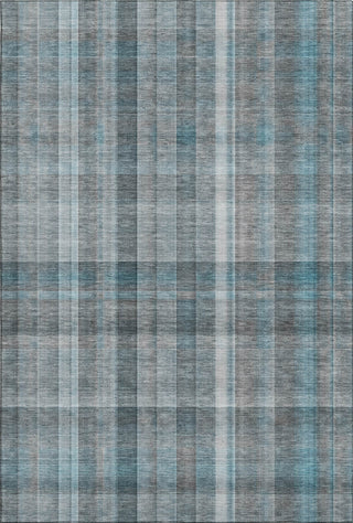 Piper Looms Mayfield Plaid AMF534 Teal Machine Washable Area Rug main image