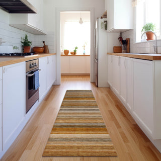 Piper Looms Mayfield Stripes AMF535 Paprika Machine Washable Area Rug Runner Lifestyle Image Feature
