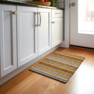 Piper Looms Mayfield Stripes AMF535 Paprika Machine Washable Area Rug Scatter Lifestyle Image Feature