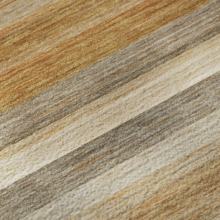 Piper Looms Mayfield Stripes AMF535 Paprika Machine Washable Area Rug Swatch Image