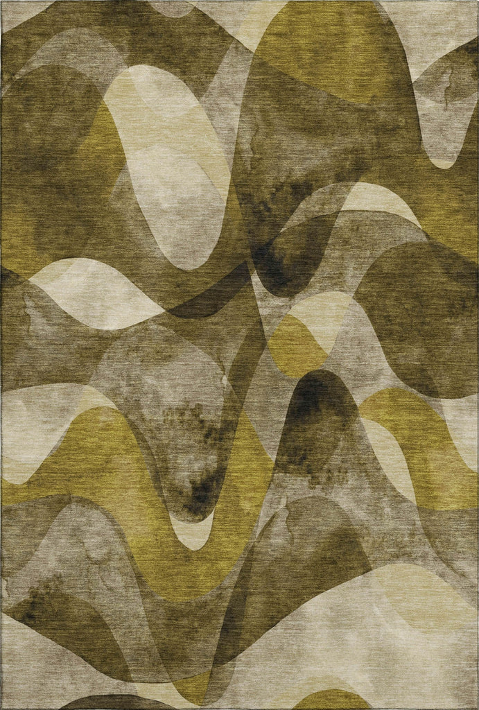 Piper Looms Mayfield Abstract AMF536 Coffee Machine Washable Area Rug main image