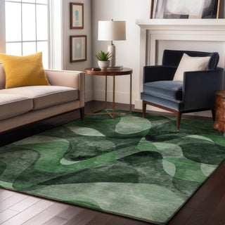 Piper Looms Mayfield Abstract AMF536 Fern Machine Washable Area Rug Lifestyle Image Feature