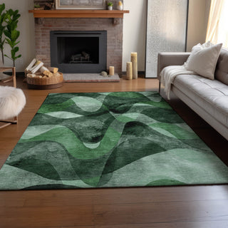 Piper Looms Mayfield Abstract AMF536 Fern Machine Washable Area Rug Lifestyle Image Feature