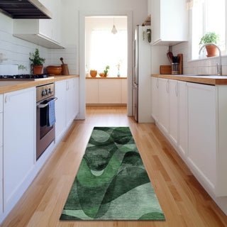 Piper Looms Mayfield Abstract AMF536 Fern Machine Washable Area Rug Runner Lifestyle Image Feature