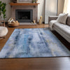 Piper Looms Mayfield Casual AMF537 Blue Machine Washable Area Rug Lifestyle Image Feature