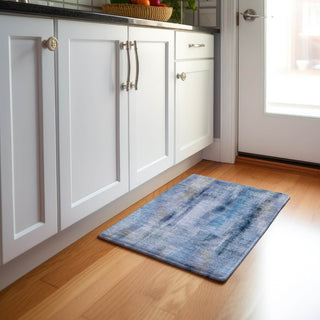 Piper Looms Mayfield Casual AMF537 Blue Machine Washable Area Rug Scatter Lifestyle Image Feature