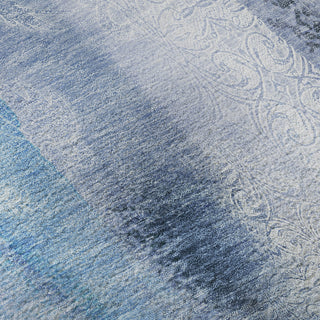 Piper Looms Mayfield Casual AMF537 Blue Machine Washable Area Rug Swatch Image