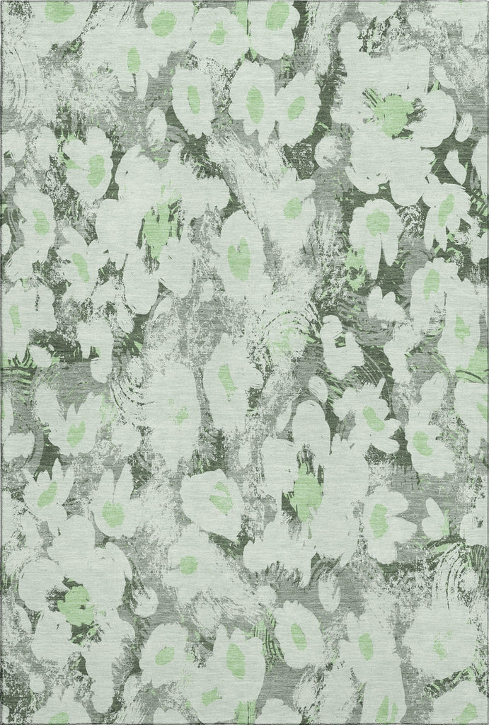 Piper Looms Mayfield Floral AMF538 Aloe Machine Washable Area Rug main image