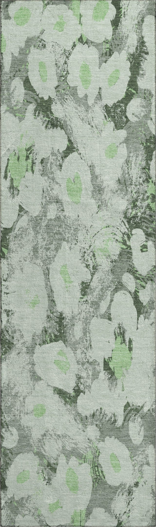 Piper Looms Mayfield Floral AMF538 Aloe Machine Washable Area Rug Runner Main Image