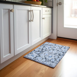 Piper Looms Mayfield Floral AMF538 Denim Machine Washable Area Rug Scatter Lifestyle Image Feature