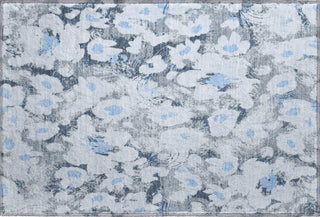 Piper Looms Mayfield Floral AMF538 Denim Machine Washable Area Rug Scatter Main Image