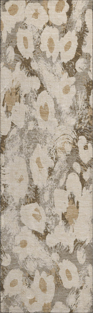 Piper Looms Mayfield Floral AMF538 Khaki Machine Washable Area Rug Runner Main Image