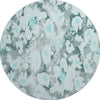 Piper Looms Mayfield Floral AMF538 Teal Machine Washable Area Rug Round Main Image
