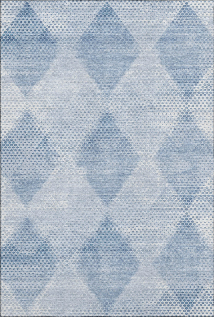 Piper Looms Mayfield Geometric AMF539 Blue Machine Washable Area Rug main image