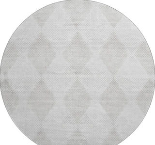Piper Looms Mayfield Geometric AMF539 Ivory Machine Washable Area Rug Round Main Image