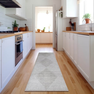 Piper Looms Mayfield Geometric AMF539 Ivory Machine Washable Area Rug Runner Lifestyle Image Feature