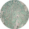 Piper Looms Mayfield Abstract AMF54 Mint Machine Washable Area Rug Round Main Image
