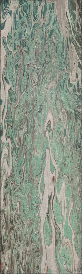 Piper Looms Mayfield Abstract AMF54 Mint Machine Washable Area Rug Runner Main Image