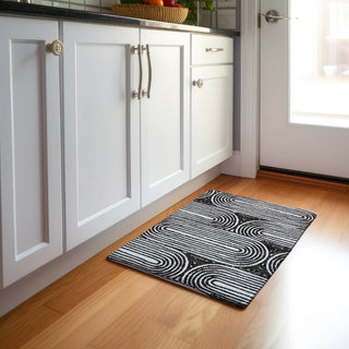 Piper Looms Mayfield Art Deco AMF540 Black Machine Washable Area Rug Scatter Lifestyle Image Feature