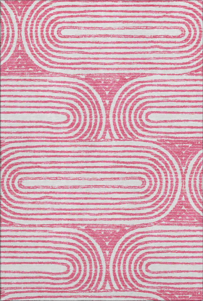 Piper Looms Mayfield Art Deco AMF540 Blush Machine Washable Area Rug main image