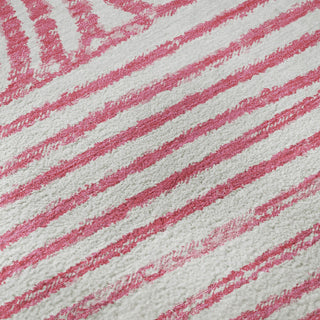 Piper Looms Mayfield Art Deco AMF540 Blush Machine Washable Area Rug Swatch Image