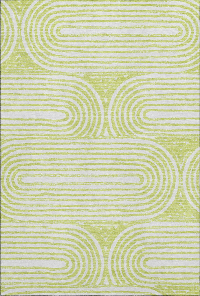 Piper Looms Mayfield Art Deco AMF540 Green Machine Washable Area Rug main image