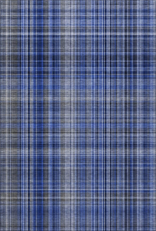 Piper Looms Mayfield Plaid AMF541 Navy Machine Washable Area Rug main image