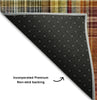 Piper Looms Mayfield Plaid AMF541 Paprika Machine Washable Area Rug Backing Image