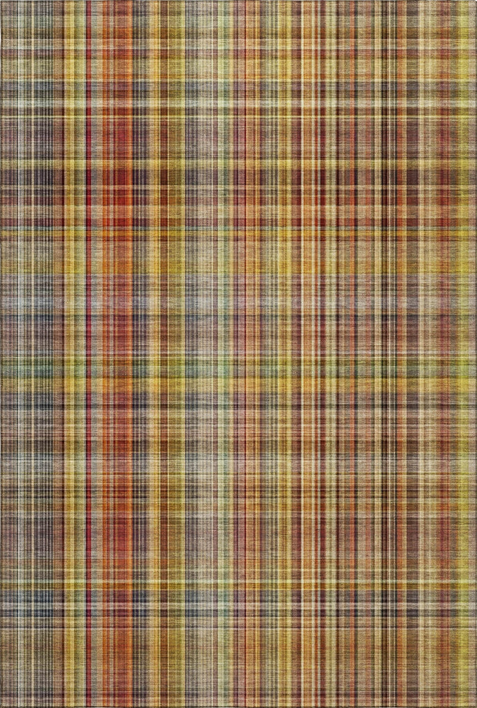 Piper Looms Mayfield Plaid AMF541 Paprika Machine Washable Area Rug main image