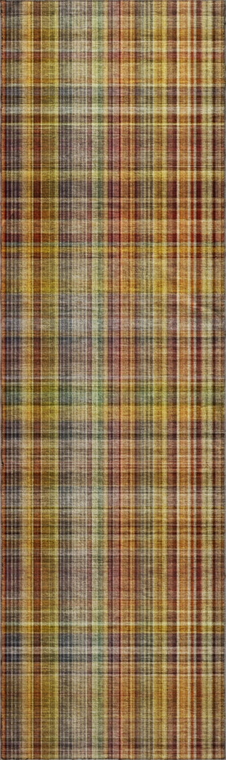 Piper Looms Mayfield Plaid AMF541 Paprika Machine Washable Area Rug Runner Main Image