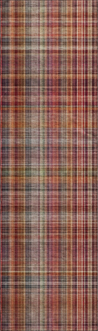 Piper Looms Mayfield Plaid AMF541 Red Machine Washable Area Rug Runner Main Image