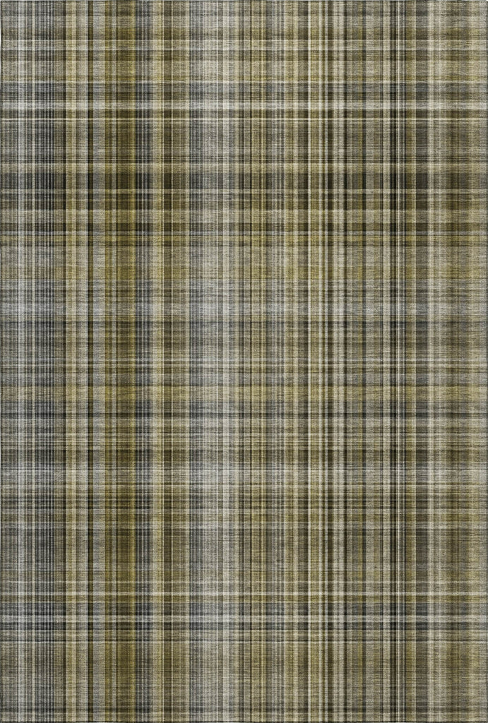 Piper Looms Mayfield Plaid AMF541 Taupe Machine Washable Area Rug main image