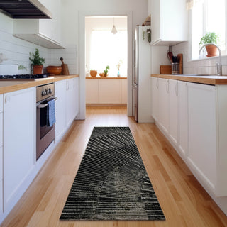 Piper Looms Mayfield Organic AMF542 Black Machine Washable Area Rug Runner Lifestyle Image Feature