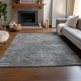 Piper Looms Mayfield Organic AMF542 Gray Machine Washable Area Rug Lifestyle Image Feature