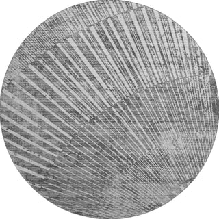 Piper Looms Mayfield Organic AMF542 Gray Machine Washable Area Rug Round Main Image