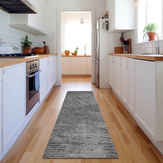 Piper Looms Mayfield Organic AMF542 Gray Machine Washable Area Rug Runner Lifestyle Image Feature