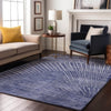 Piper Looms Mayfield Organic AMF542 Navy Machine Washable Area Rug Lifestyle Image Feature