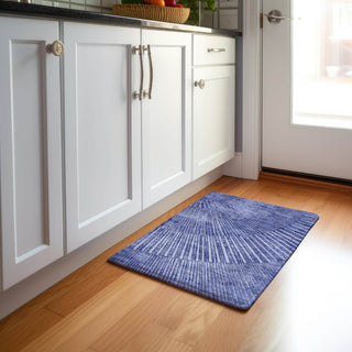 Piper Looms Mayfield Organic AMF542 Navy Machine Washable Area Rug Scatter Lifestyle Image Feature