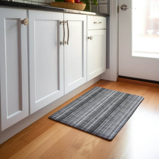 Piper Looms Mayfield Stripes AMF543 Gray Machine Washable Area Rug Scatter Lifestyle Image Feature