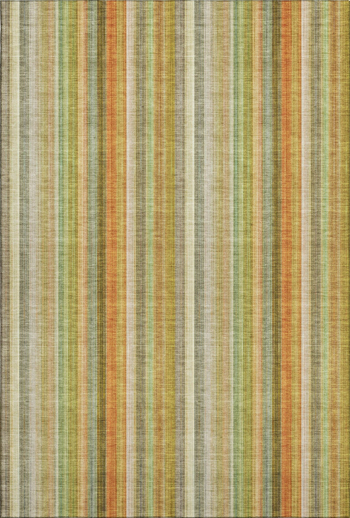 Piper Looms Mayfield Stripes AMF543 Khaki Machine Washable Area Rug main image