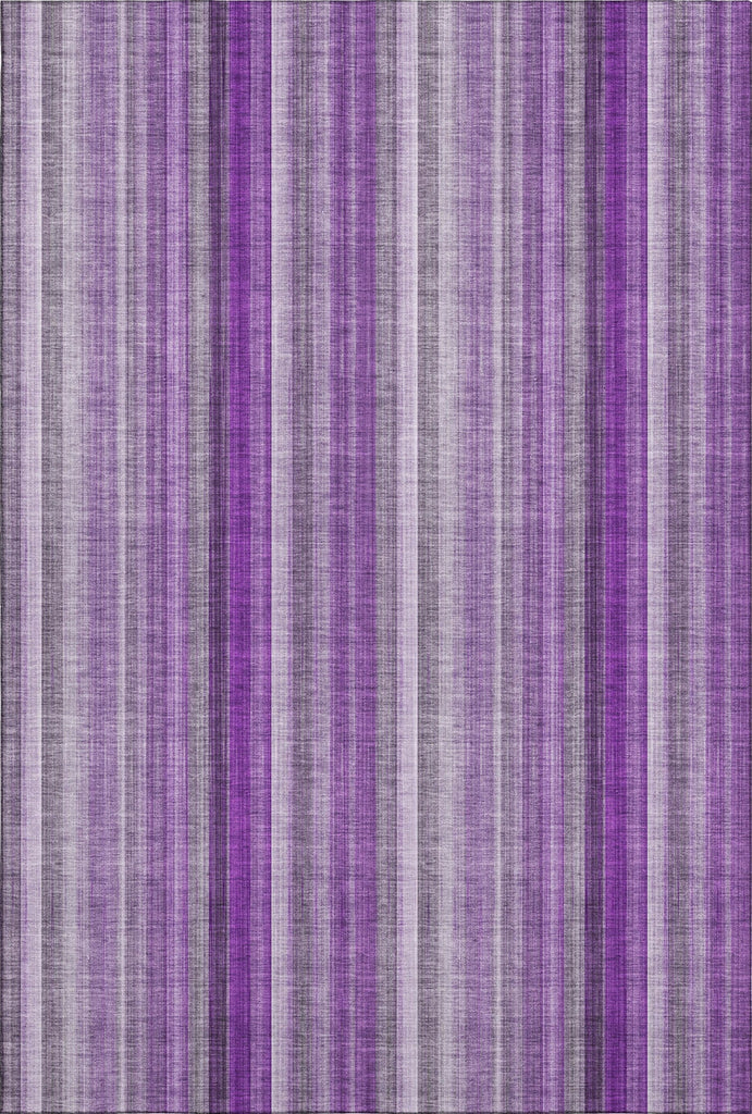 Piper Looms Mayfield Stripes AMF543 Purple Machine Washable Area Rug main image