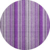 Piper Looms Mayfield Stripes AMF543 Purple Machine Washable Area Rug Round Main Image