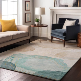 Piper Looms Mayfield Organic AMF546 Beige Machine Washable Area Rug Lifestyle Image Feature